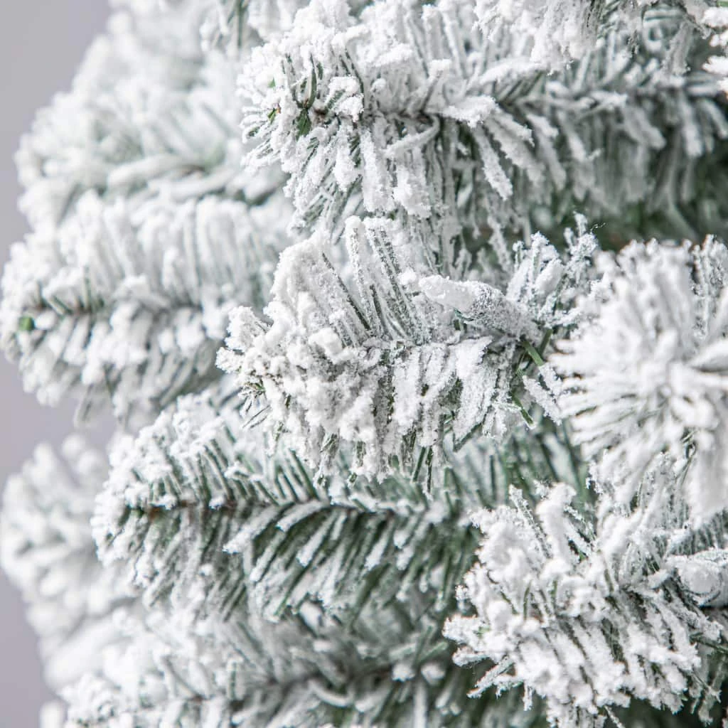 Cheapest ⭐ 7ft. Pre-Lit Flocked Artificial Pencil 🥰 Christmas Tree, Clear Lights by Ashland® 🤩 7 Cheapest ⭐ 7ft. Pre-Lit Flocked Artificial Pencil 🥰 Christmas Tree, Clear Lights by Ashland® 🤩 - Image 5