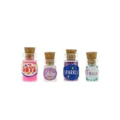 Cheap โจ Mini Glass Glitter Bottle Set by Ashland® ๐