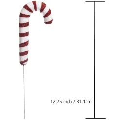 Best deal ❤️ Red & White Glitter Candy Cane Pick by Ashland® ✨ -Ashland Shop 10669909 3