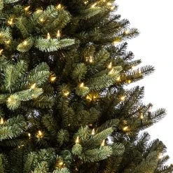 Promo 🎉 7.5ft. Pre-Lit Aspen Pine Quick Set® Artificial Christmas Tree, Warm White LED Lights by Ashland® ⌛ -Ashland Shop 10671385 10