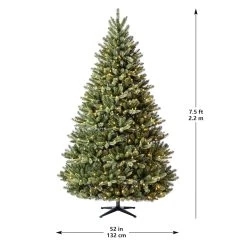 Promo 🎉 7.5ft. Pre-Lit Aspen Pine Quick Set® Artificial Christmas Tree, Warm White LED Lights by Ashland® ⌛ -Ashland Shop 10671385 13