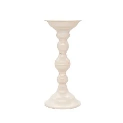 New ❤️ 6 Pack: 9" Cream Metal Pillar Candle Holder by Ashland® 🔔