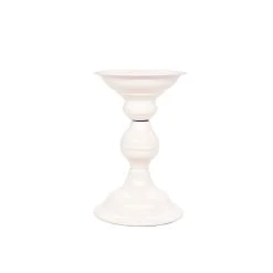 Wholesale 🎁 12 Pack: 6" Cream Metal Pillar Candle Holder by Ashland® 🔔