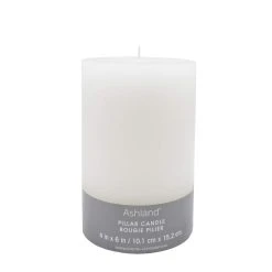 Hot Sale 😀 4" x 6" White Pillar Candle by Ashland® 🧨