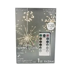 Cheap 🎉 12 Pack: 120ct. Warm White LED Silver String Lights Starburst by Ashland® ✨