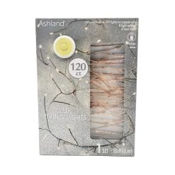 Buy ⌛ 120ct. Warm White LED Copper String Lights Garland by Ashland® ⭐