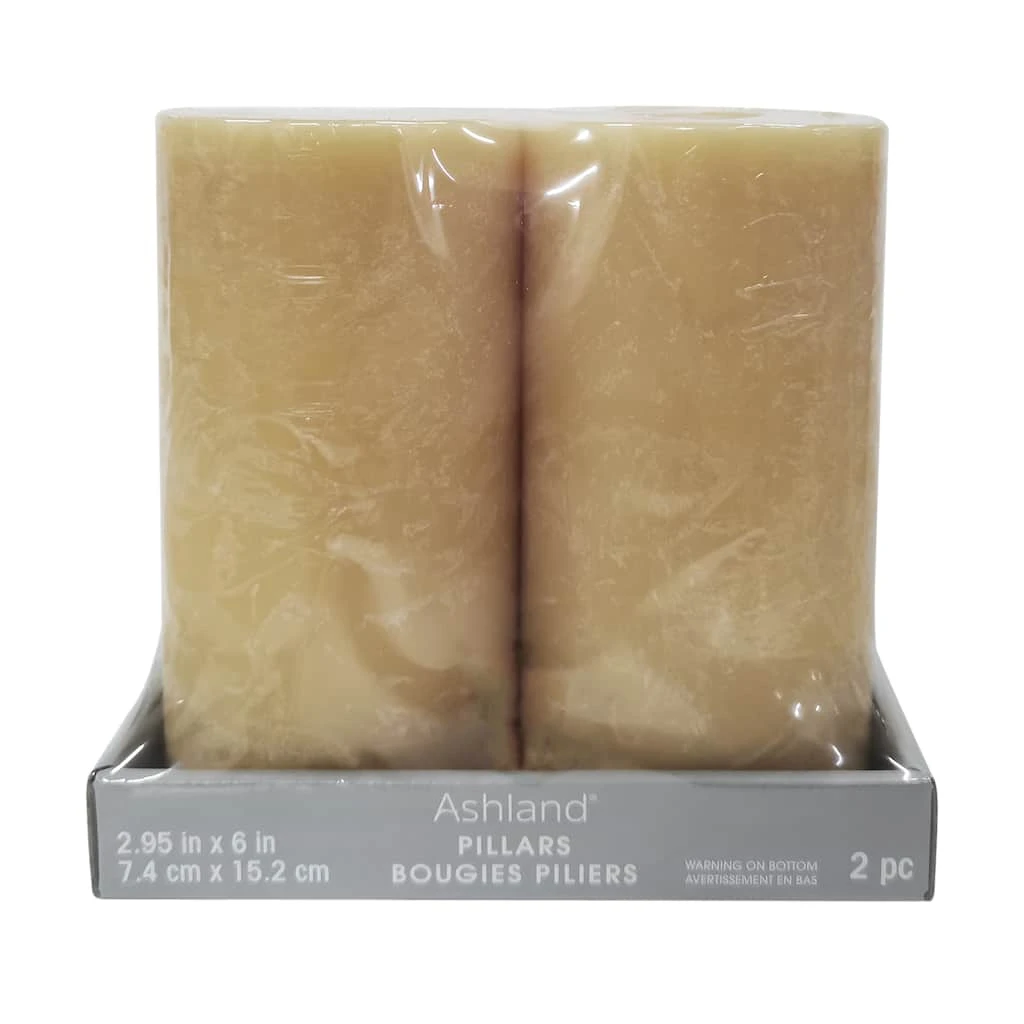 Wholesale ✔️ 6 Packs: 2 ct. (12 total) 2.95" x 6" Scented Pillar Candles by Ashland® ⌛ 3 Wholesale ✔️ 6 Packs: 2 ct. (12 total) 2.95" x 6" Scented Pillar Candles by Ashland® ⌛