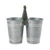 Budget 🛒 8 Pack: 9.6" Mini Galvanized Double Bucket by Ashland® 🎁 -Ashland Shop 10671576 1 1