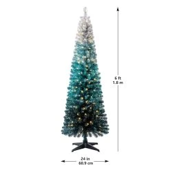 Top 10 ⭐ 6ft. Pre-Lit Alexa Ombre Fir Artificial 🌟 Christmas Tree, Warm White LED Lights by Ashland® ❤️ -Ashland Shop 10671961 13