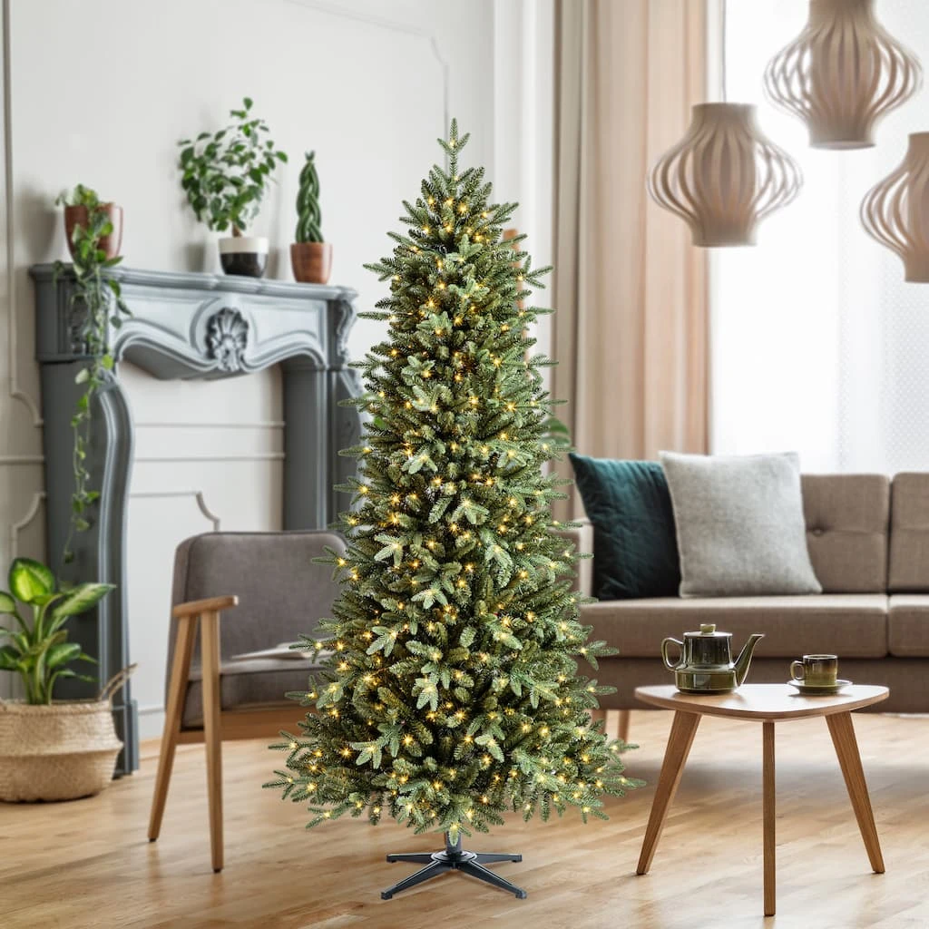 Promo 🌟 7ft. Pre-Lit Denison Slim Fir Artificial Christmas Tree, Fairy Warm White LED Lights by Ashland® 🔔 10 Promo 🌟 7ft. Pre-Lit Denison Slim Fir Artificial Christmas Tree, Fairy Warm White LED Lights by Ashland® 🔔 - Image 8