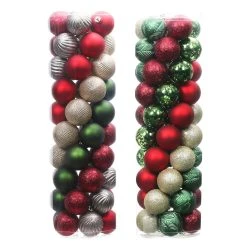 Promo 🌟 Assorted 50ct. 2" Farmhouse Ball Ornament Set by Ashland® ✨