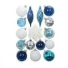 Top 10 😍 40ct. Silver, White & Blue Shatterproof Christmas Ornament Set by Ashland® ⌛ -Ashland Shop 10672818 1