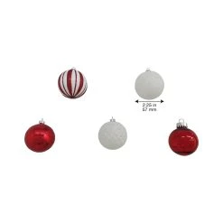 Outlet ⌛ Assorted 50ct. Red & White Ball Ornaments by Ashland® 🎉 -Ashland Shop 10672836 4