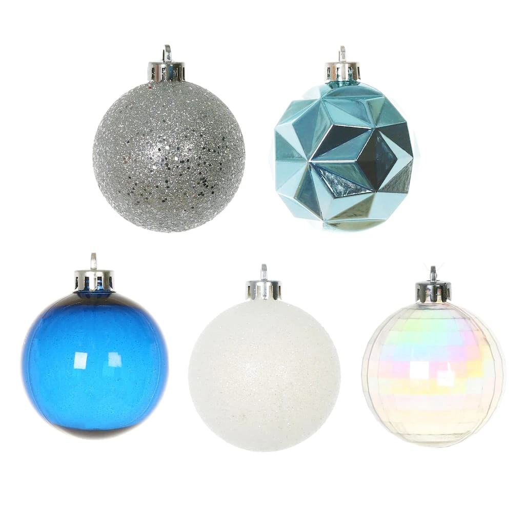 Wholesale 🎉 Assorted 50ct. 2" Silver, Blue & White Ball Ornament Set by Ashland® 🥰 5 Wholesale 🎉 Assorted 50ct. 2" Silver, Blue & White Ball Ornament Set by Ashland® 🥰 - Image 3