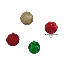 New ✨ Assorted 32ct. 3" Red, Green & Gold Shatterproof Ball Ornaments by Ashland® 💯 -Ashland Shop 10672846 4