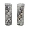 Hot Sale ✔️ Assorted 32ct. 3" Silver & White Shatterproof Ball Ornaments by Ashland® ⭐ -Ashland Shop 10672849 1