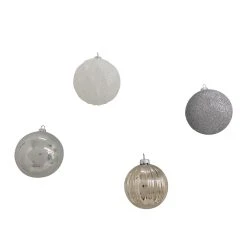 Hot Sale ✔️ Assorted 32ct. 3" Silver & White Shatterproof Ball Ornaments by Ashland® ⭐ -Ashland Shop 10672849 3