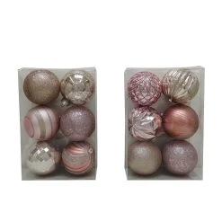 Deals 🔥 Assorted 6ct. 4.5" Pink Shatterproof Ball Ornaments by Ashland® ❤️