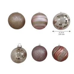 Deals 🔥 Assorted 6ct. 4.5" Pink Shatterproof Ball Ornaments by Ashland® ❤️ -Ashland Shop 10672861 4