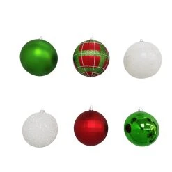 Deals ⌛ Assorted 6ct. 4.5" Red, Green & White Shatterproof Ball Ornaments by Ashland® ❤️ -Ashland Shop 10672862 3