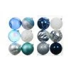 Deals ⭐ Assorted 6ct. 5" Silver, Blue & White Shatterproof Ball Ornaments by Ashland® 🥰