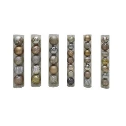 Best Sale 🔔 Assorted Metallic Plastic Round Ornaments by Ashland® ⭐