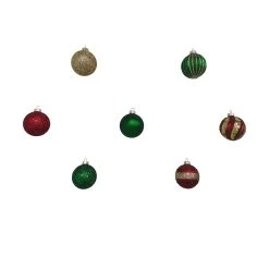 Hot Sale ✔️ Assorted Red, Green & Gold Plastic Round Ornaments by Ashland® ⌛ -Ashland Shop 10672881 5