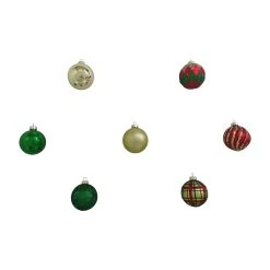Hot Sale ✔️ Assorted Red, Green & Gold Plastic Round Ornaments by Ashland® ⌛ -Ashland Shop 10672881 7