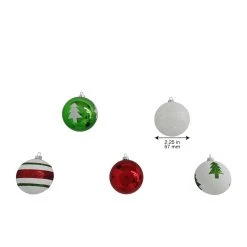 Flash Sale ⭐ Assorted Red, Green & White Plastic Round Ornaments by Ashland® 👍 -Ashland Shop 10672885 8