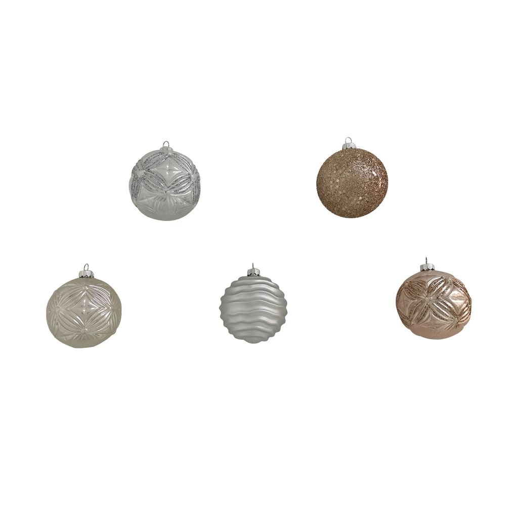 Top 10 😉 Assorted Silver & White Plastic Round Ornaments by Ashland® ✔️ 4 Top 10 😉 Assorted Silver & White Plastic Round Ornaments by Ashland® ✔️ - Image 2