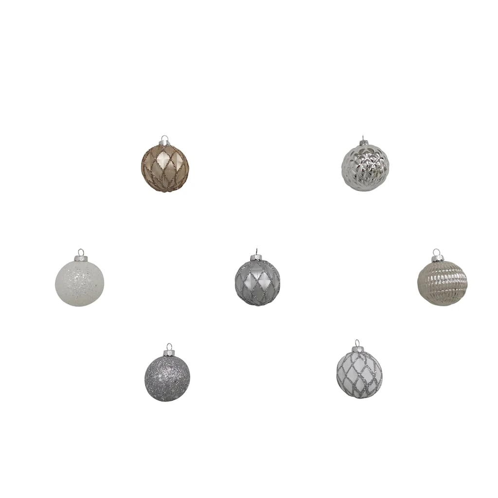 Top 10 😉 Assorted Silver & White Plastic Round Ornaments by Ashland® ✔️ 7 Top 10 😉 Assorted Silver & White Plastic Round Ornaments by Ashland® ✔️ - Image 5
