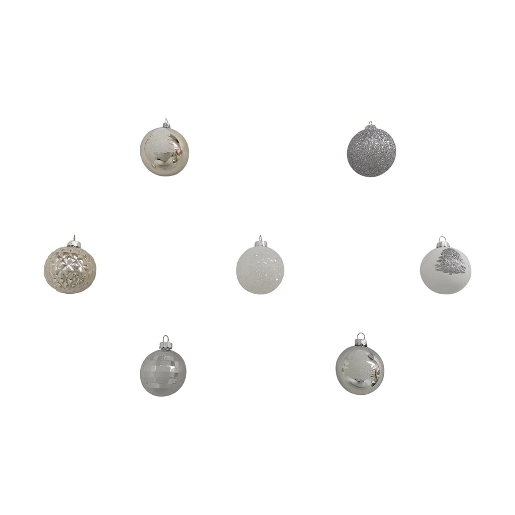 Top 10 😉 Assorted Silver & White Plastic Round Ornaments by Ashland® ✔️ 9 Top 10 😉 Assorted Silver & White Plastic Round Ornaments by Ashland® ✔️ - Image 7