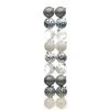 Cheapest ✔️ 18ct. 4" Silver & White Shatterproof Ball Ornaments by Ashland® ✔️ -Ashland Shop 10672899 1