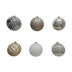 Deals 🔔 6ct. 6" Metallic Shatterproof Ball Ornaments by Ashland® 😀 -Ashland Shop 10672903 2