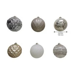 Deals 🔔 6ct. 6" Metallic Shatterproof Ball Ornaments by Ashland® 😀 -Ashland Shop 10672903 3