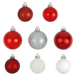 Flash Sale ❤️ 100ct. Red & White Shatterproof Ball Ornaments by Ashland® 🛒 -Ashland Shop 10672909 2