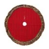 Buy 🥰 48" Red Cable Knit Tree Skirt with Brown Fur by Ashland® 😀 -Ashland Shop 10672918 1