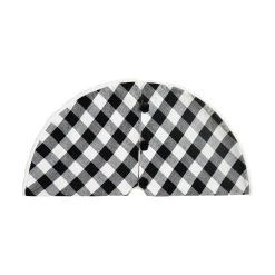 Hot Sale ✨ 48" Black & White Buffalo Check Tree 🤩 Skirt by Ashland® ✔️ -Ashland Shop 10672923 3