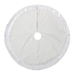 Budget ๐ 30" White & Sequin Pencil Tree ๐ Skirt by Ashland® โค๏ธ