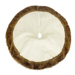 Hot Sale 😍 48" White Cable Knit Fur Tree Skirt by Ashland® 🎁
