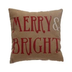 Best Pirce ✨ Merry & Bright Burlap Throw Pillow by Ashland® ✔️