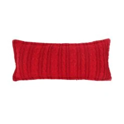 Best deal ✔️ Red Cable Knit Lumbar Pillow by Ashland® ⌛