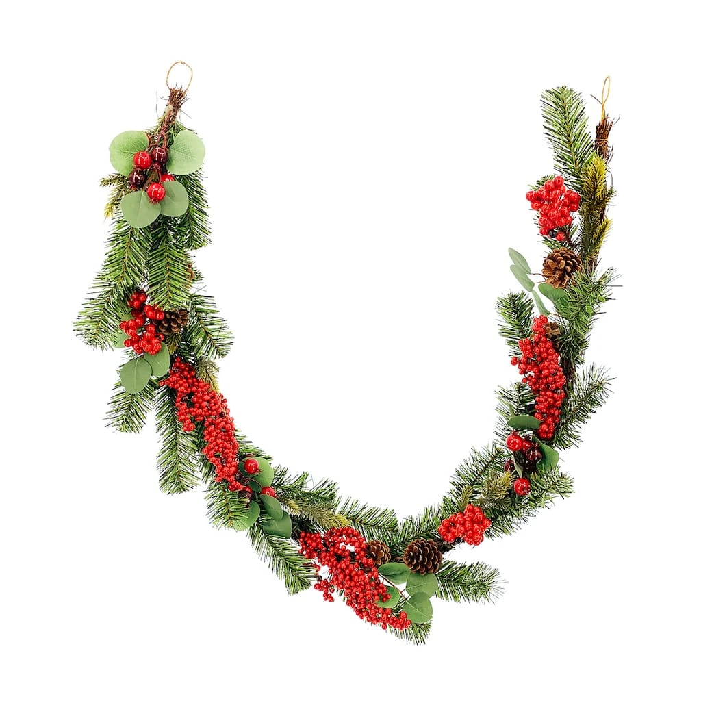 Brand new ๐งจ 6ft. Red Berry, Pine & Eucalyptus Garland by Ashland® ๐ 4 Brand new ๐งจ 6ft. Red Berry, Pine & Eucalyptus Garland by Ashland® ๐ - Image 2