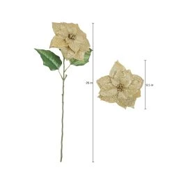 New 😉 Glitter Gold Poinsettia Stem by Ashland® ✨ -Ashland Shop 10673443 3