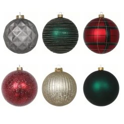 Wholesale 😍 Assorted 6ct. 4.5" Farmhouse Ball Ornament Set by Ashland® ⭐ -Ashland Shop 10673664 3