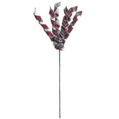 Best Sale ❤️ Red, Green & White Plaid Spiral Stem by Ashland® 🧨