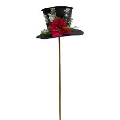 Best Sale 👍 Black Hat with Red Poinsettia Stem by Ashland® 🧨