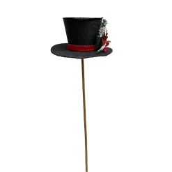 Best Sale 👍 Black Hat with Red Poinsettia Stem by Ashland® 🧨 -Ashland Shop 10673923 3
