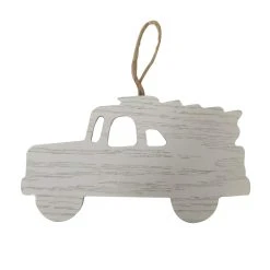 Discount ✔️ 6" White Truck Ornament by Michaels 🌟