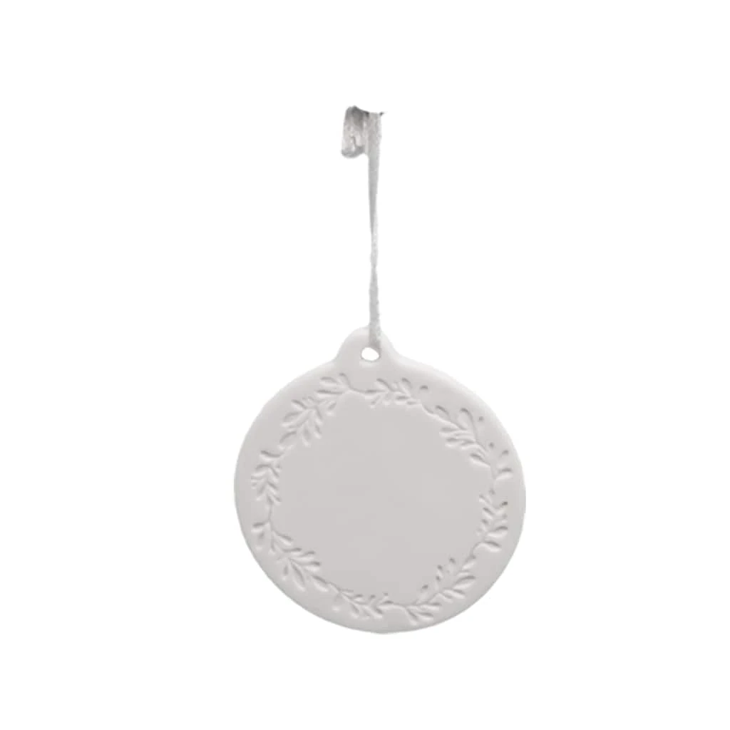 Cheap 🥰 3.5" Ceramic Wreath D.I.Y. Ornament by Michaels ❤️ 3 Cheap 🥰 3.5" Ceramic Wreath D.I.Y. Ornament by Michaels ❤️